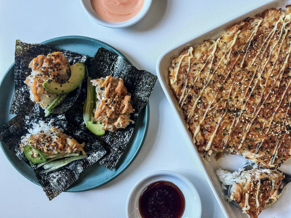 How To Make Baked Sushi (Salmon Sushi Bake Recipe)