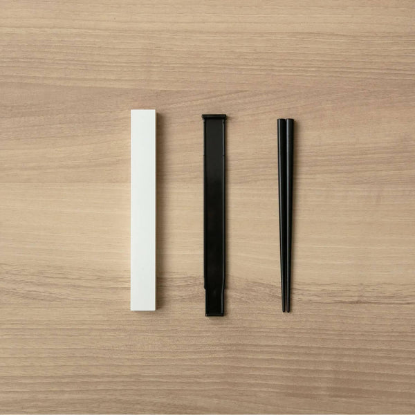 365methods Chopsticks & Case Set White Eco-Friendly Utensil 21cm