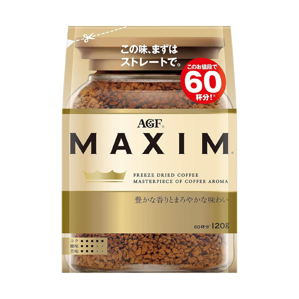 AGF Maxim Freeze-Dried Instant Coffee Rich Aroma Mellow Taste 120g