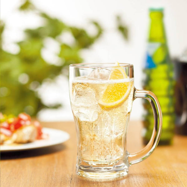 Aderia Jokki Beer Mug Classic Thick Pint Glass With Handle 380ml