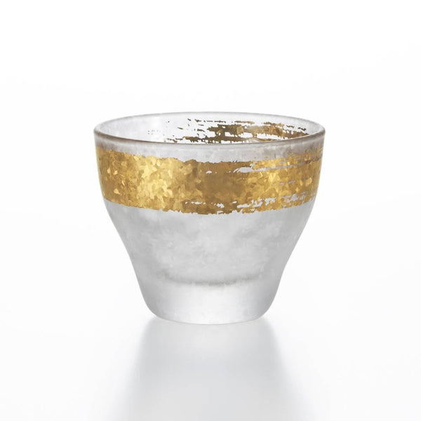 Aderia Premium Gold Pattern Frosted Sake Cup Shot Glass 90ml