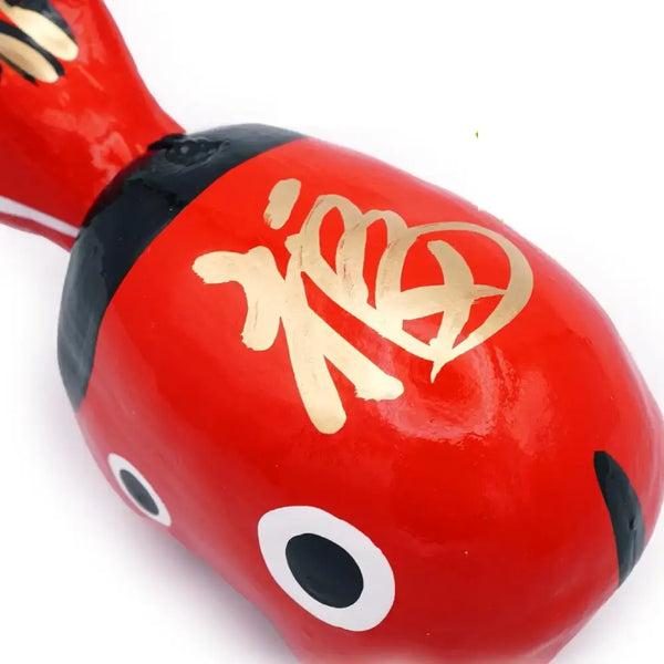 Akabeko Red Lucky Cow Figurine Handcrafted Japanese Home Decor
