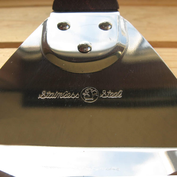 All-Purpose Turner Wooden Handle Burger Flipper With Hook 370mm