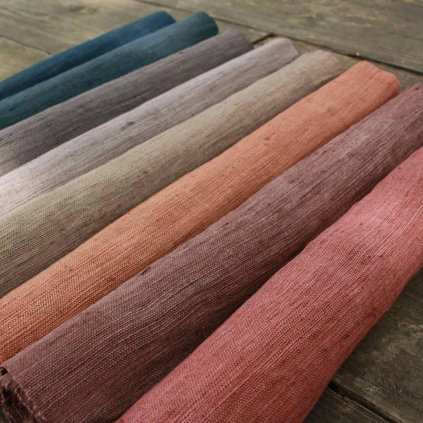 Amami Oshima Naturally Mud-Dyed Cotton Scarf Brown & Tan