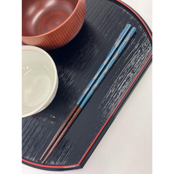Aoba Dishwasher Safe Wooden Chopsticks Musou Blue 26cm