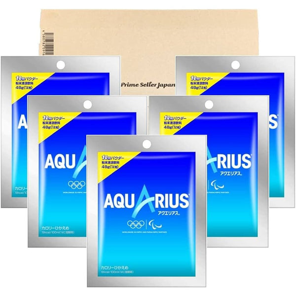 Aquarius Sports Drink Powder Ion Supply Hydration Mix 48g (5 Bags)