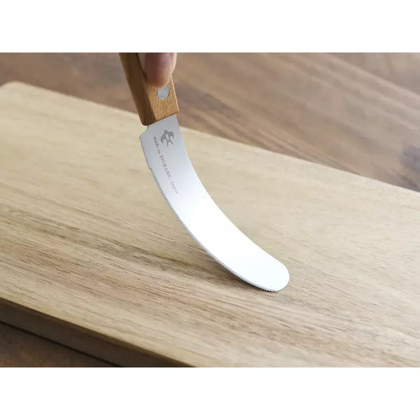 Arnest Spreading Knife Wooden Handle Flexible Blade Butter Knife 85mm