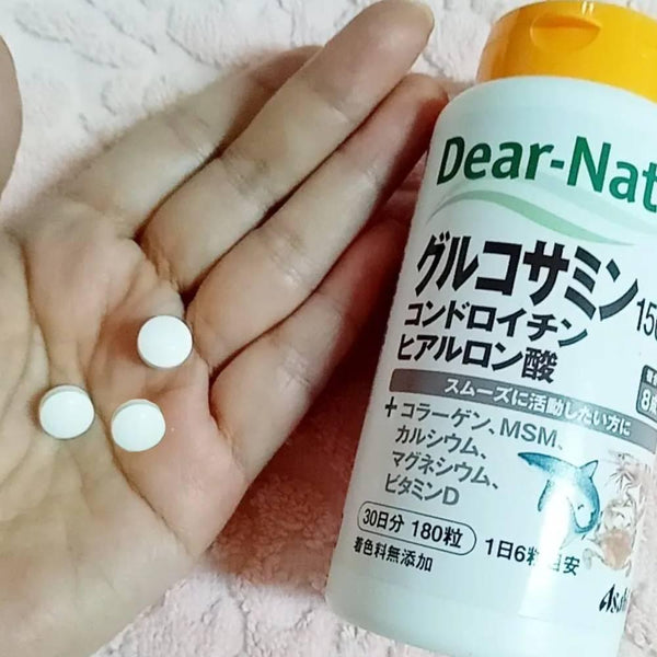 Asahi Dear Natura Glucosamine Chondroitin Hyaluronic Acid Supplement 180 Tablets