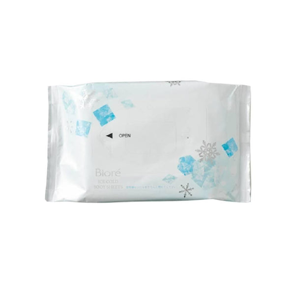Bioré Cooling Body Wipes Unscented Instant Cool Down Sheets 20 Count