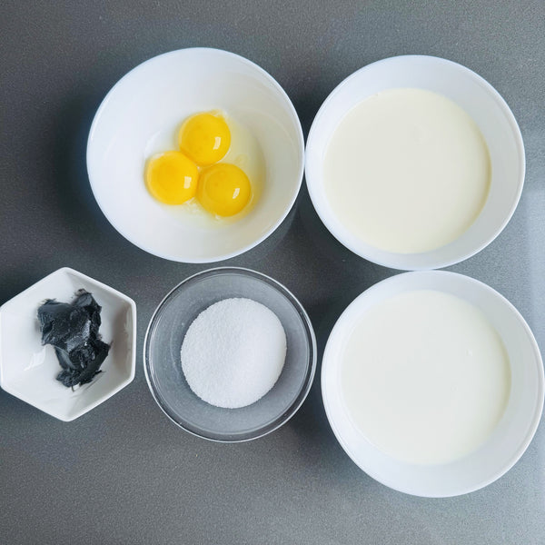 black sesame ice cream