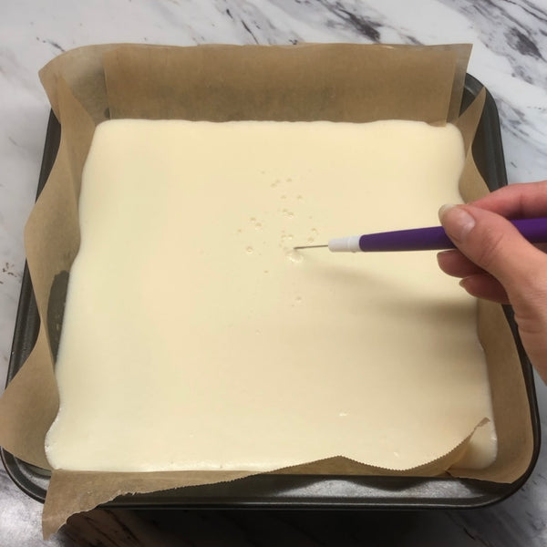 getting rid of any air bubbles