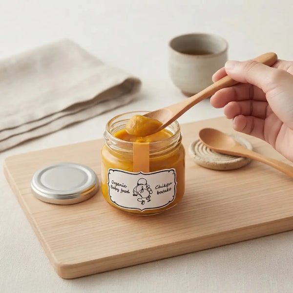 Chikyubatake Organic Carrot & Pumpkin Baby Food Puree 5m+ 2.5oz