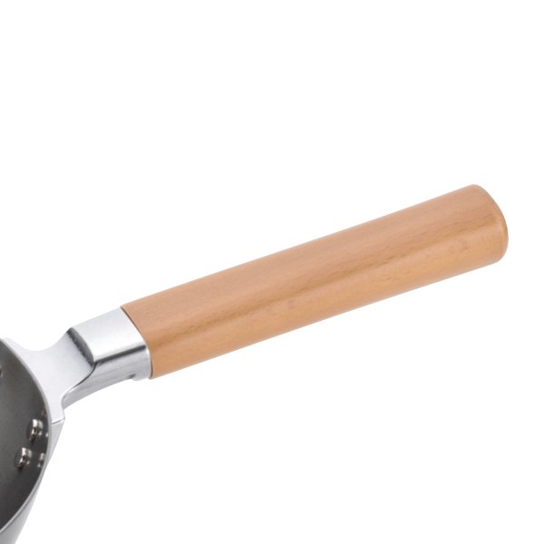Chitose Wooden-Handle Induction Deep Iron Frying Pan 28cm