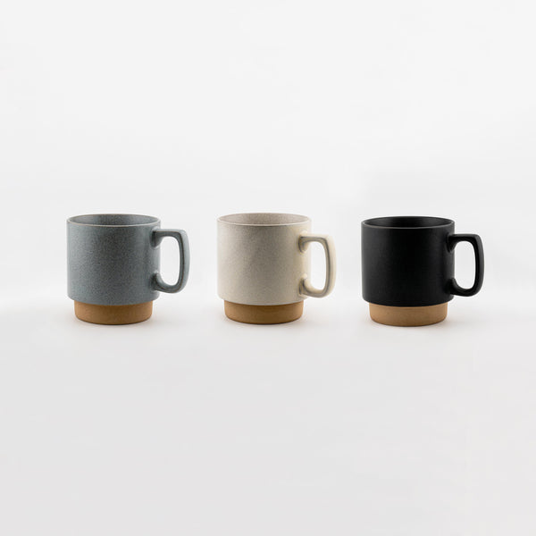 Cocochi Mug Stackable Ceramic Coffee Cup Space-Saving Matte Finish 320ml