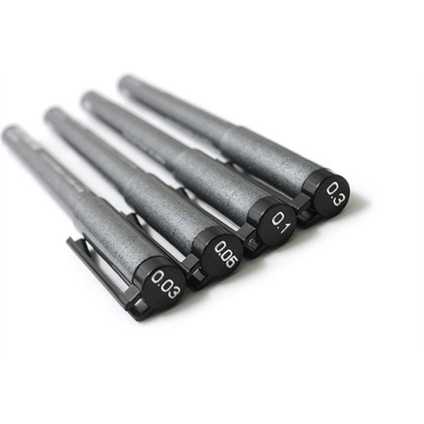 Copic Multiliner Marker Set Black Drawing Fineliner 4 Pens