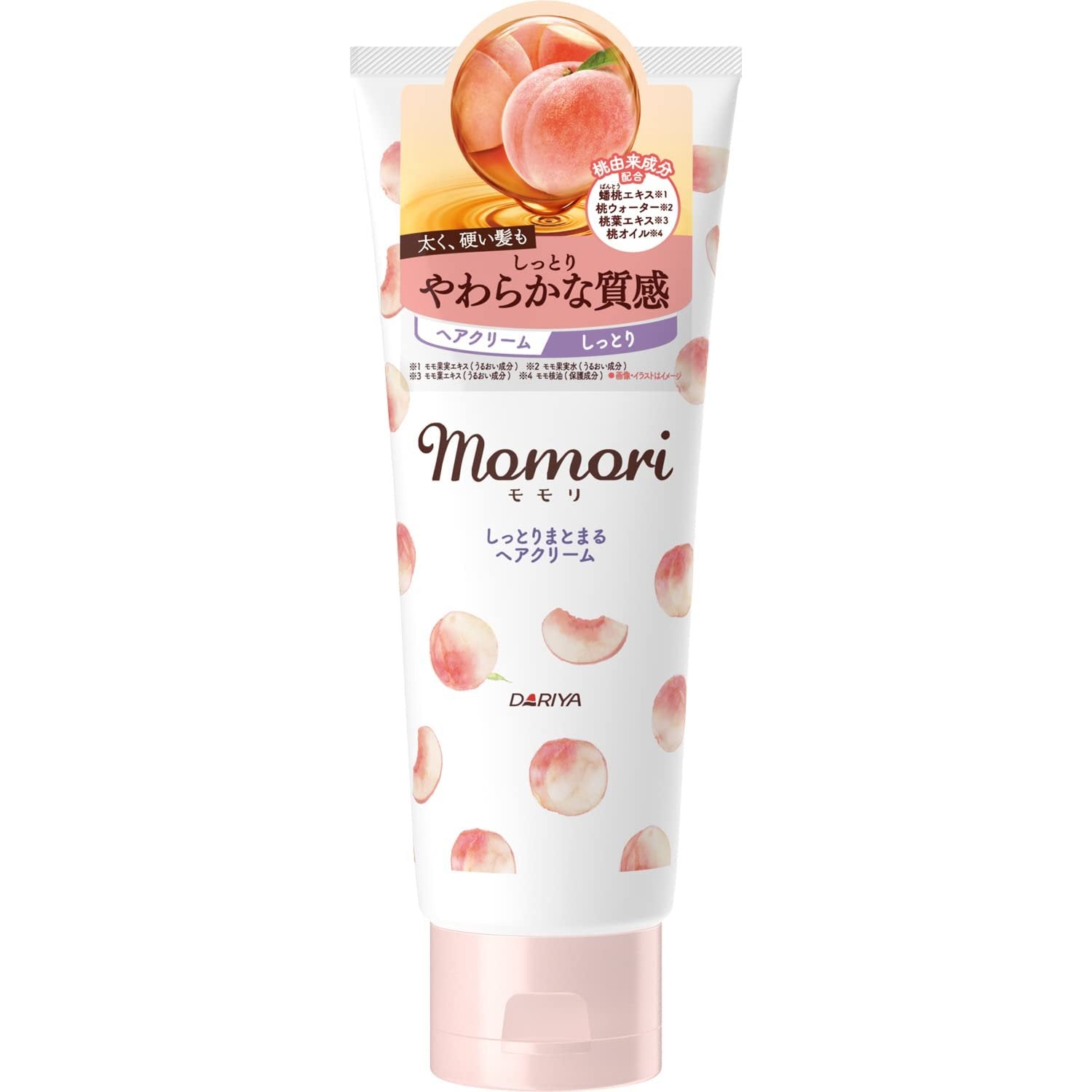 Momori Peach Moisturizing Hair & Hand Cream 150g