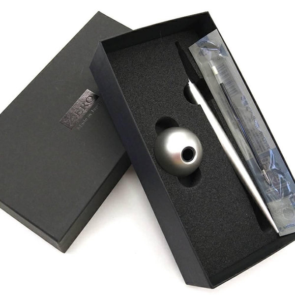 Delight Labo Sand Silver Ballpoint Pen & Stand Set ZE226S