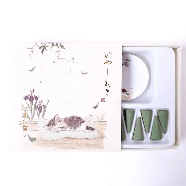 Early Summer Scent Incense Cones Set With Burner (10 Cones)