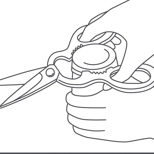 Enjuku Easy To Clean Take-Apart Kitchen Scissors With Built-In Bottle Opener