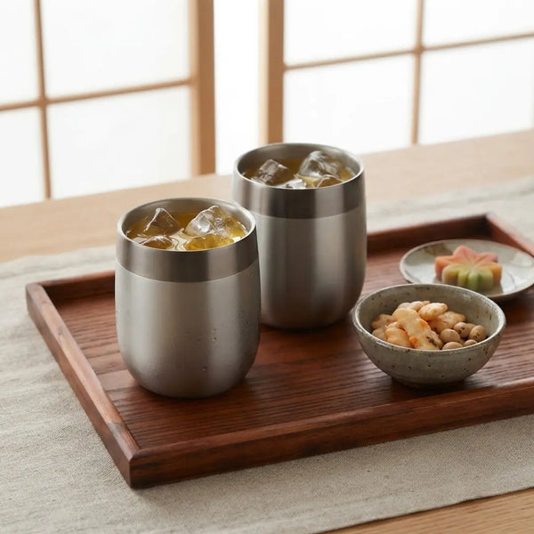Enzo Stainless Steel Double-Wall Wide-Mouth Drinking Cup Tumbler 8.8 oz