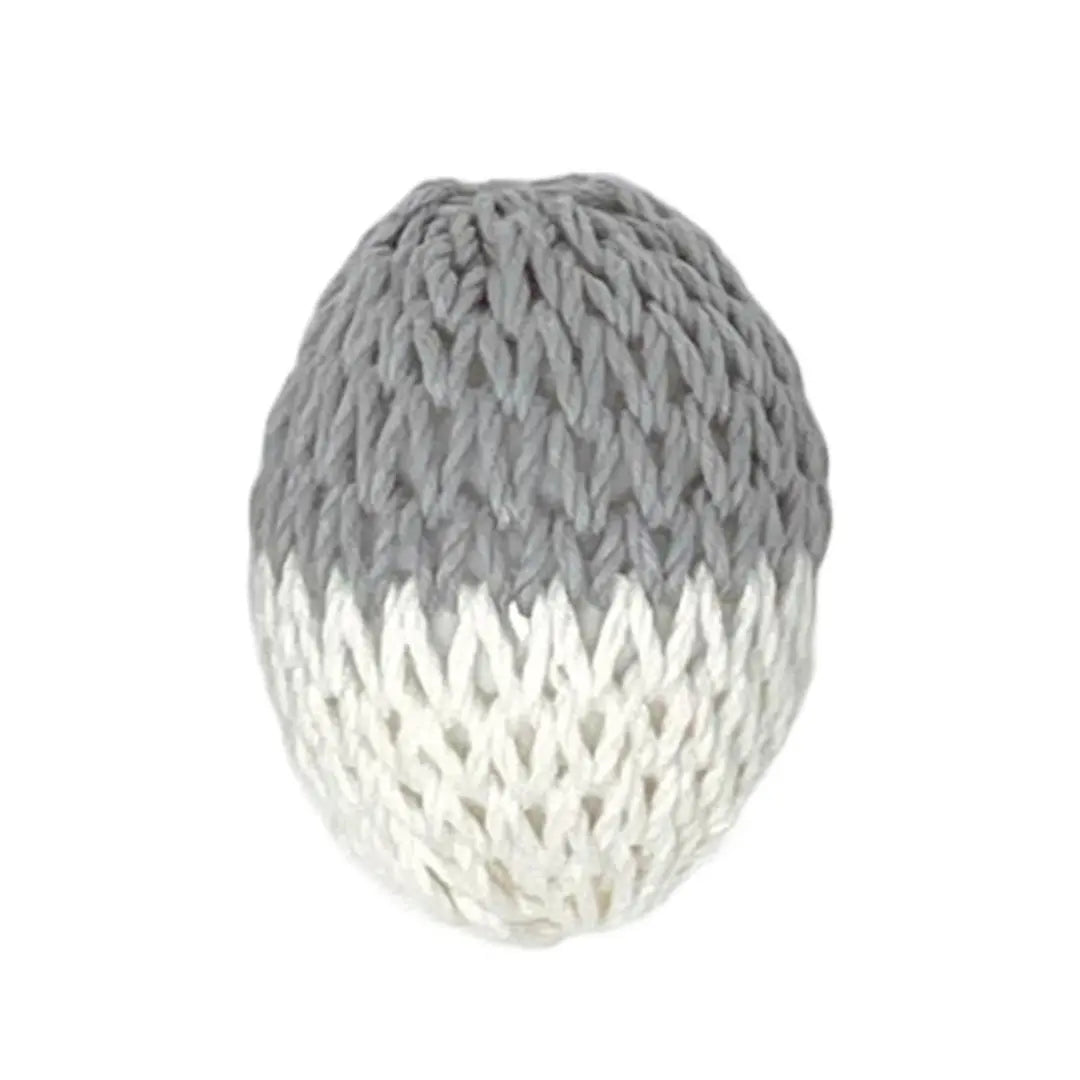 Ferretamago Egg Shaped Toy Cotton Ball for Ferrets Gray White 2.8"