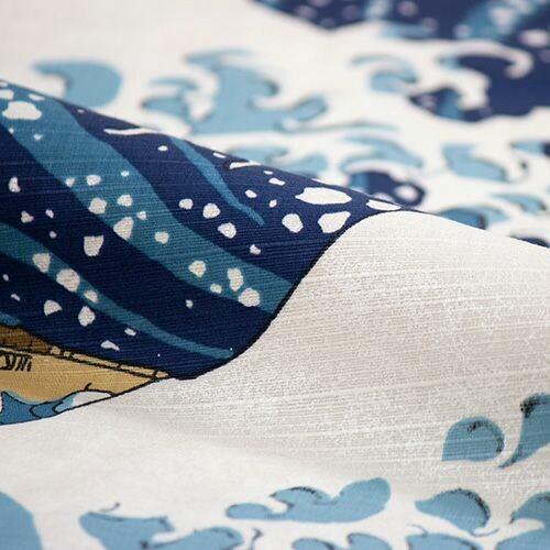 Furoshiki Great Wave off Kanagawa Cotton Wrapping Cloth 104×104cm