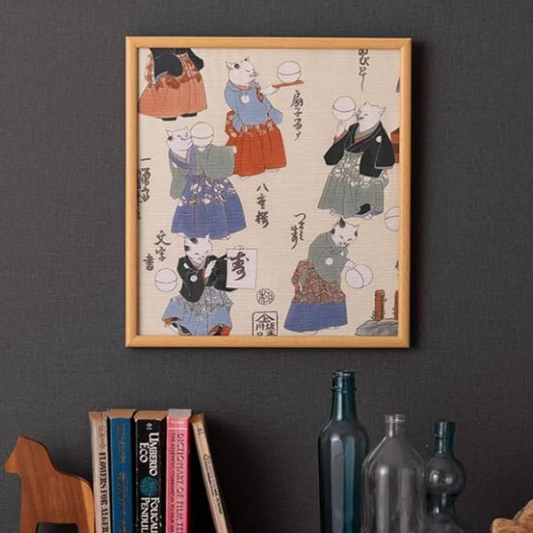 Furoshiki Ukiyo-e Unique Cat Design Versatile Wrapping Cloth 48cm