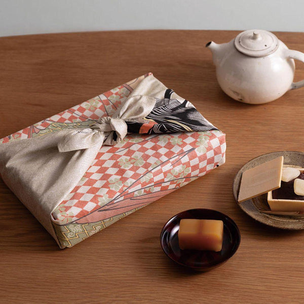 Furoshiki Woman Blowing Glass Pipe Ukiyo-e Art Wrapping Cloth 70x70cm