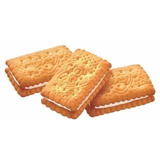 Glico Bisco Hokkaido Milk Cream Sandwich Cookies 15 Pieces (Pack of 5)