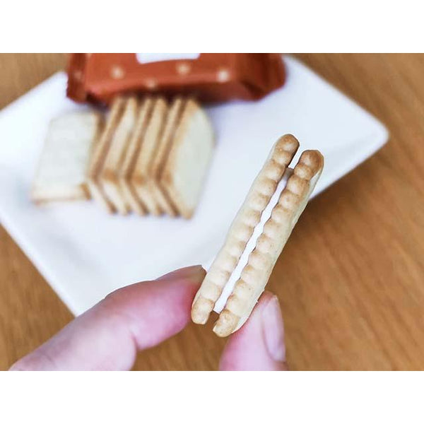 Glico Bisco Maple Syrup Flavored Cream Sandwich Cookies 15 Pieces (Pack of 5)