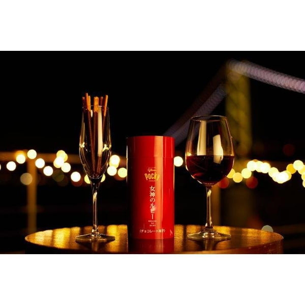 Pocky Megami no Ruby Chocolate Sticks for Red Wine Pairing