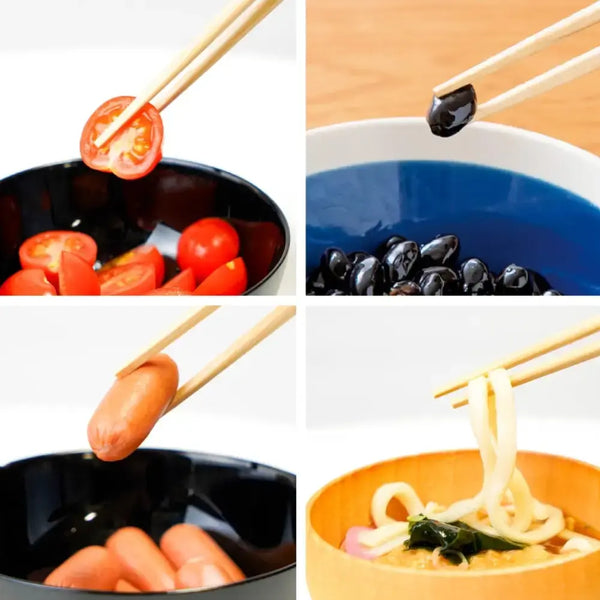 Premium Wooden Chopsticks Non-Slip Dishwasher Safe Gradient Blue 23cm