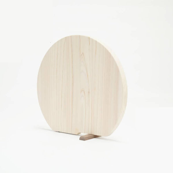 Handmade Self-Standing Hinoki Cutting Board Wooden Chopping Board
