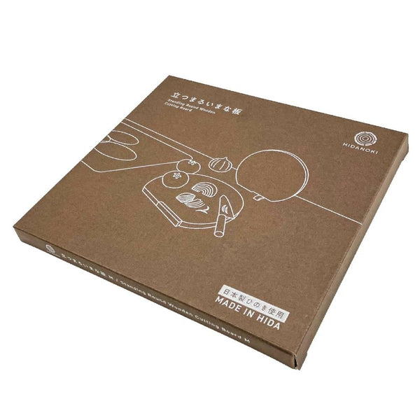 Handmade Self-Standing Hinoki Cutting Board Wooden Chopping Board