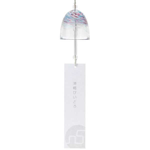 Handmade Tsugaru Vidro Glass Furin Wind Chime Colorful Spring Design