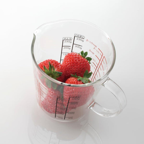Hario Heat-Resistant Glass Microwaveable Measuring Cup 500ml