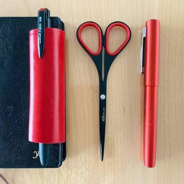 Hayashi Cutlery Allex Fluorite Coated Scissors Red 11164R