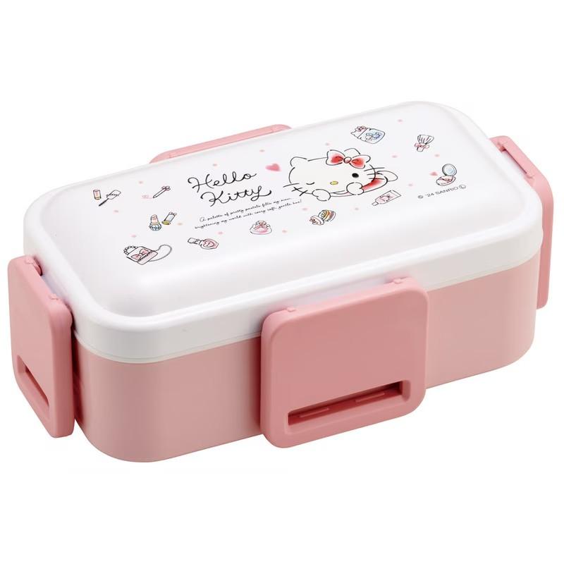 Hello Kitty Pink Dome Lunch Box 2-Tier Bento Box 600ml