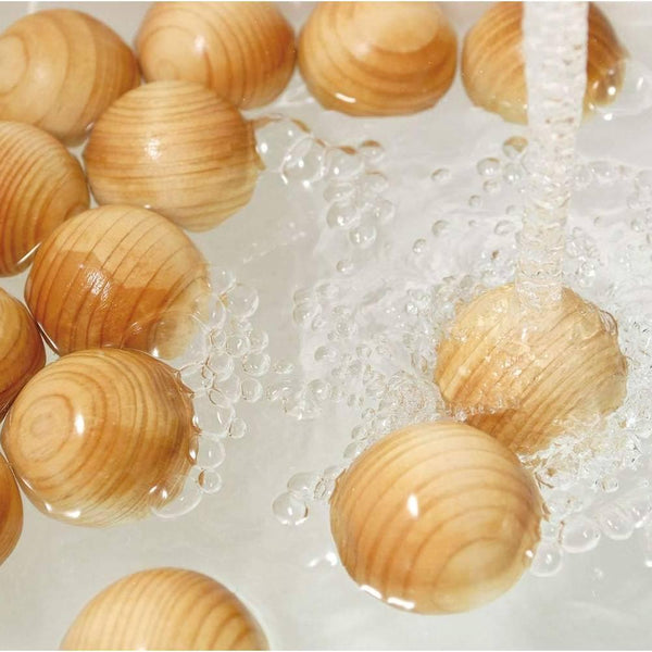 Hinoki Onsen Bath Balls Natural Cypress Wood Air Freshener 5-Pack