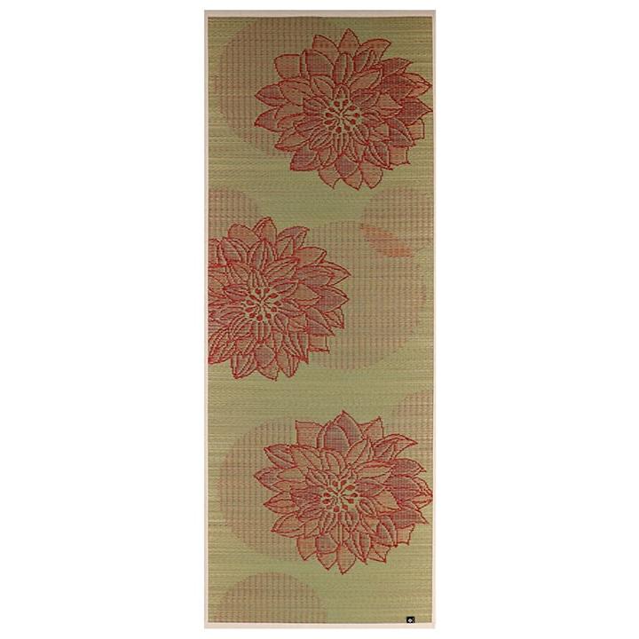 Ikehiko Igusa Tatami Yoga Mat Lotus Flower Pattern 185cm
