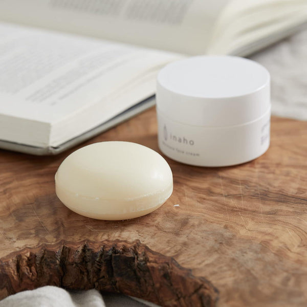 Inaho Gentle Rice Bran Facial Cleansing Bar Foaming Soap 60g