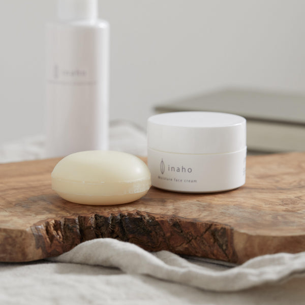 Inaho Gentle Rice Bran Facial Cleansing Bar Foaming Soap 60g