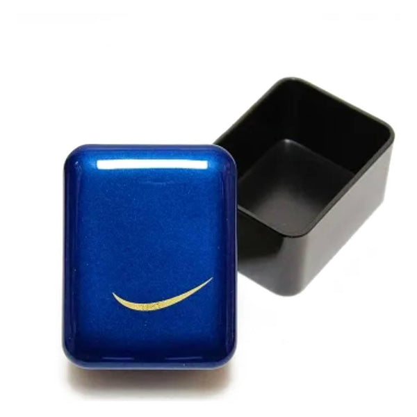 Indigo Blue Lacquered Small Case Sendai Crescent Moon Design