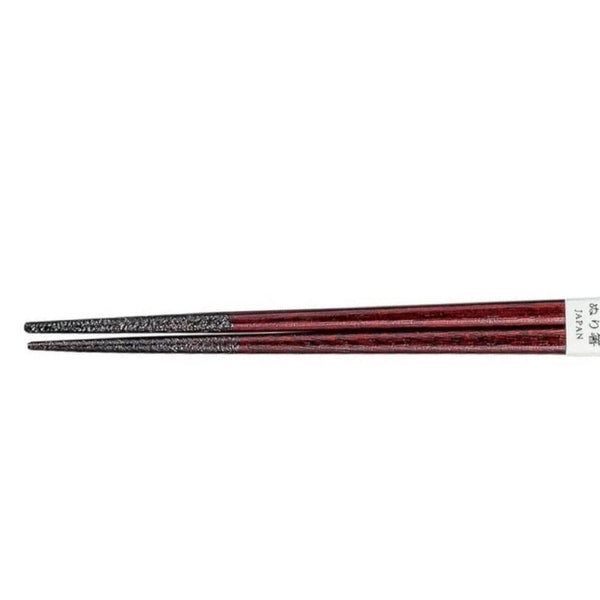 Isuke Lacquered Wooden Japanese Chopsticks Vermilion Red
