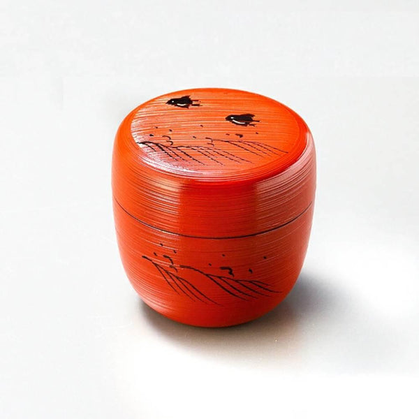 Isuke Natsume Lacquered Ceremonial Tea Caddy Matcha Container