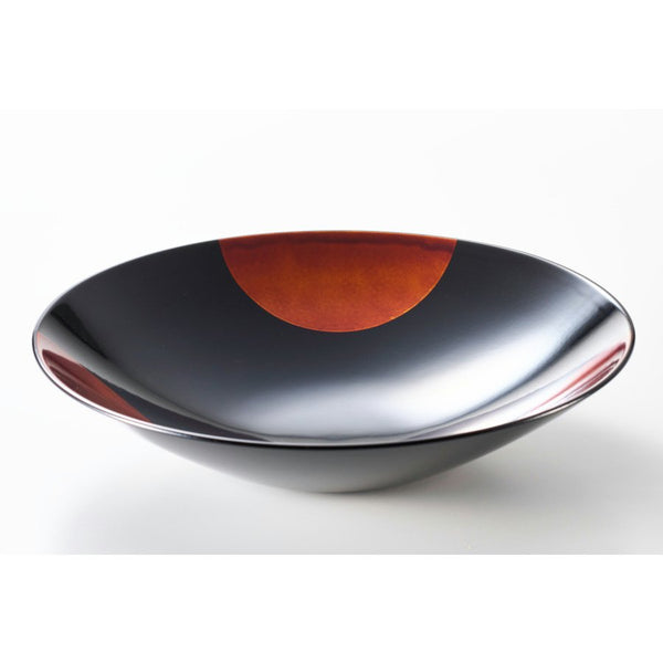 Isuke Sandalwood Lacquer Bowl Sun & Moon Large Size