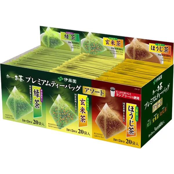 Itoen Oi Ocha Premium Japanese Green Tea Assortment 60 Tea Bags