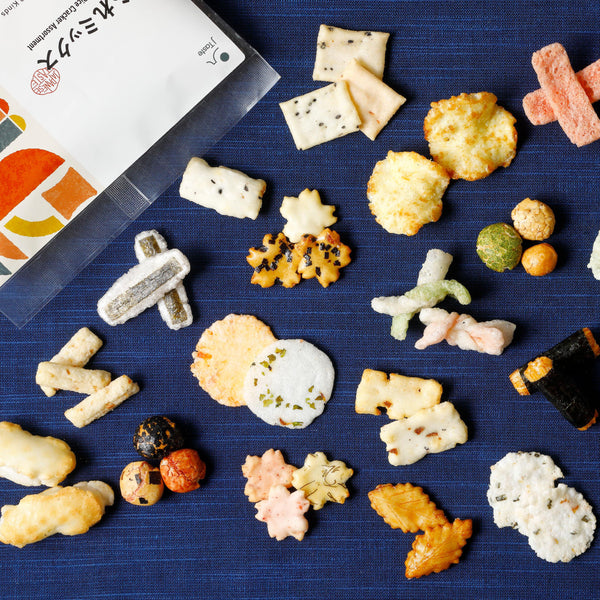 J Taste Arare Mix Rice Cracker 20+ Kinds Assortment 80g