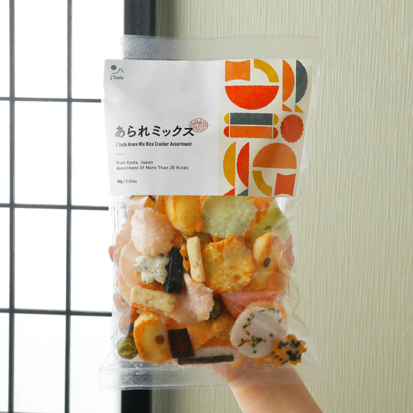 J Taste Arare Mix Rice Cracker 20+ Kinds Assortment 80g