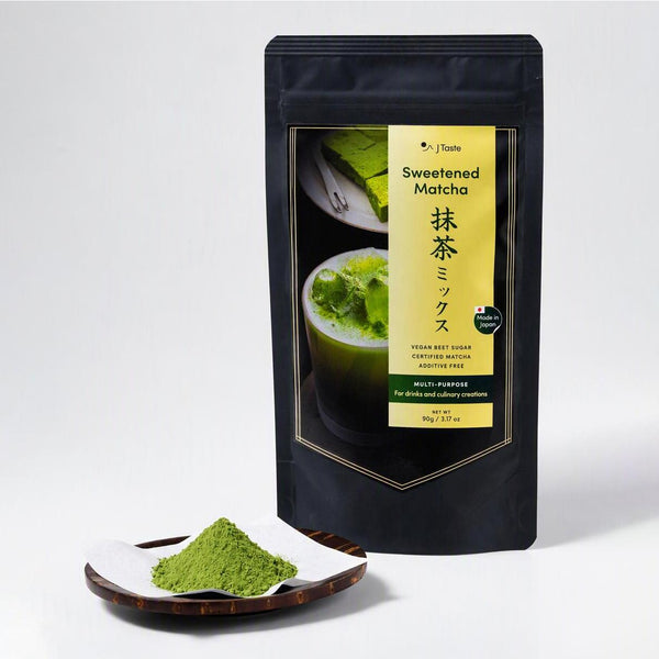 J Taste Multipurpose Sweetened Matcha Green Tea Powder 3.2oz